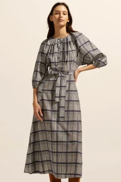 zoe kratzmann Regard Dress-Ink/Porcelain Check|Women Dresses