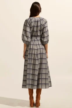zoe kratzmann Regard Dress-Ink/Porcelain Check|Women Dresses
