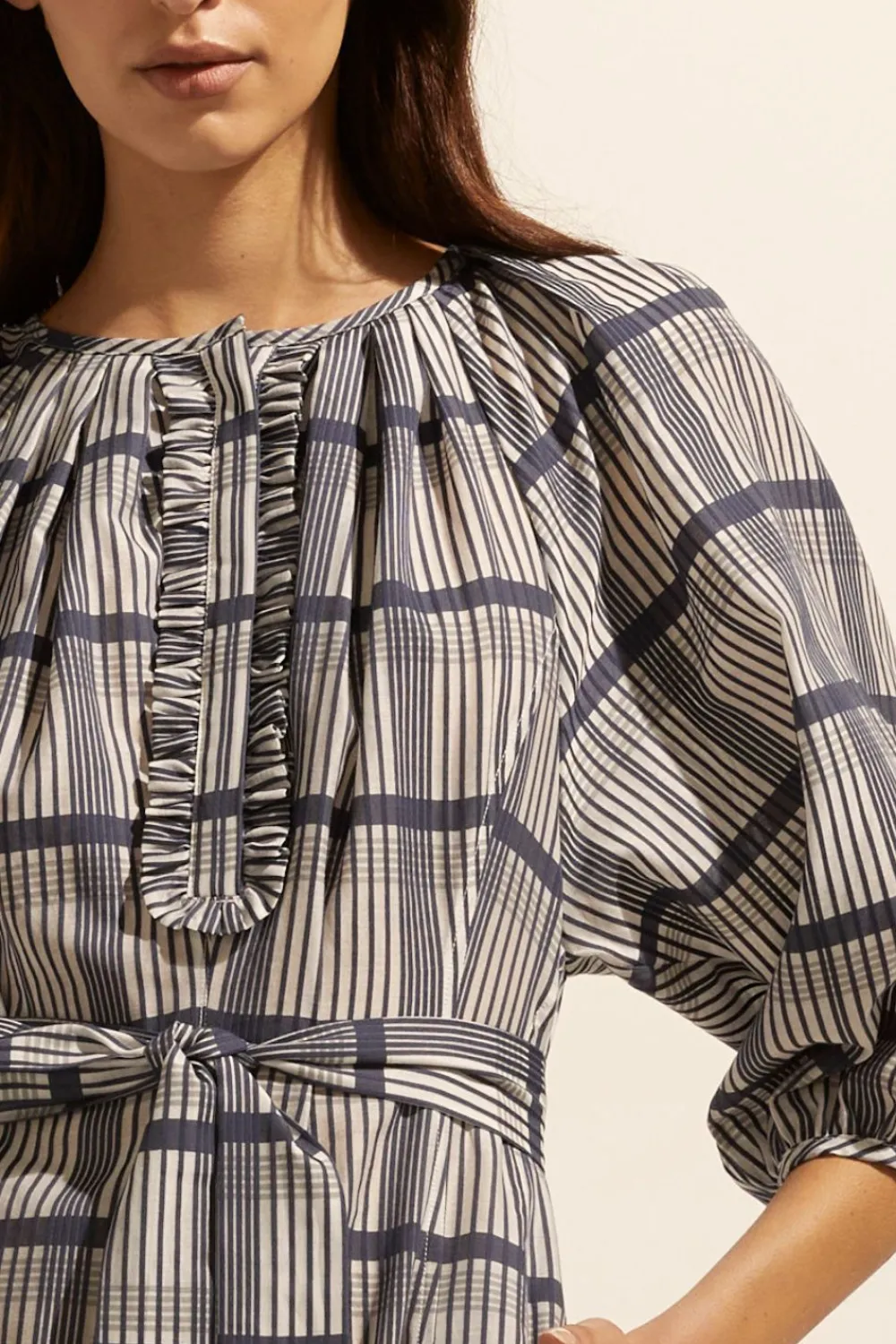 zoe kratzmann Regard Dress-Ink/Porcelain Check|Women Dresses
