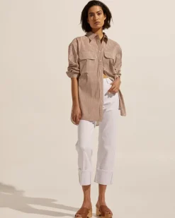 zoe kratzmann Reprieve Top-Cafe Stripe|Women Tops