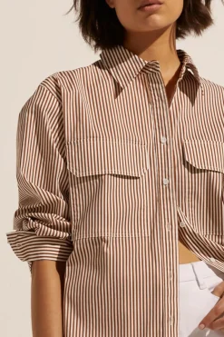 zoe kratzmann Reprieve Top-Cafe Stripe|Women Tops