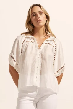 zoe kratzmann Roam Top-Porcelain|Women Tops