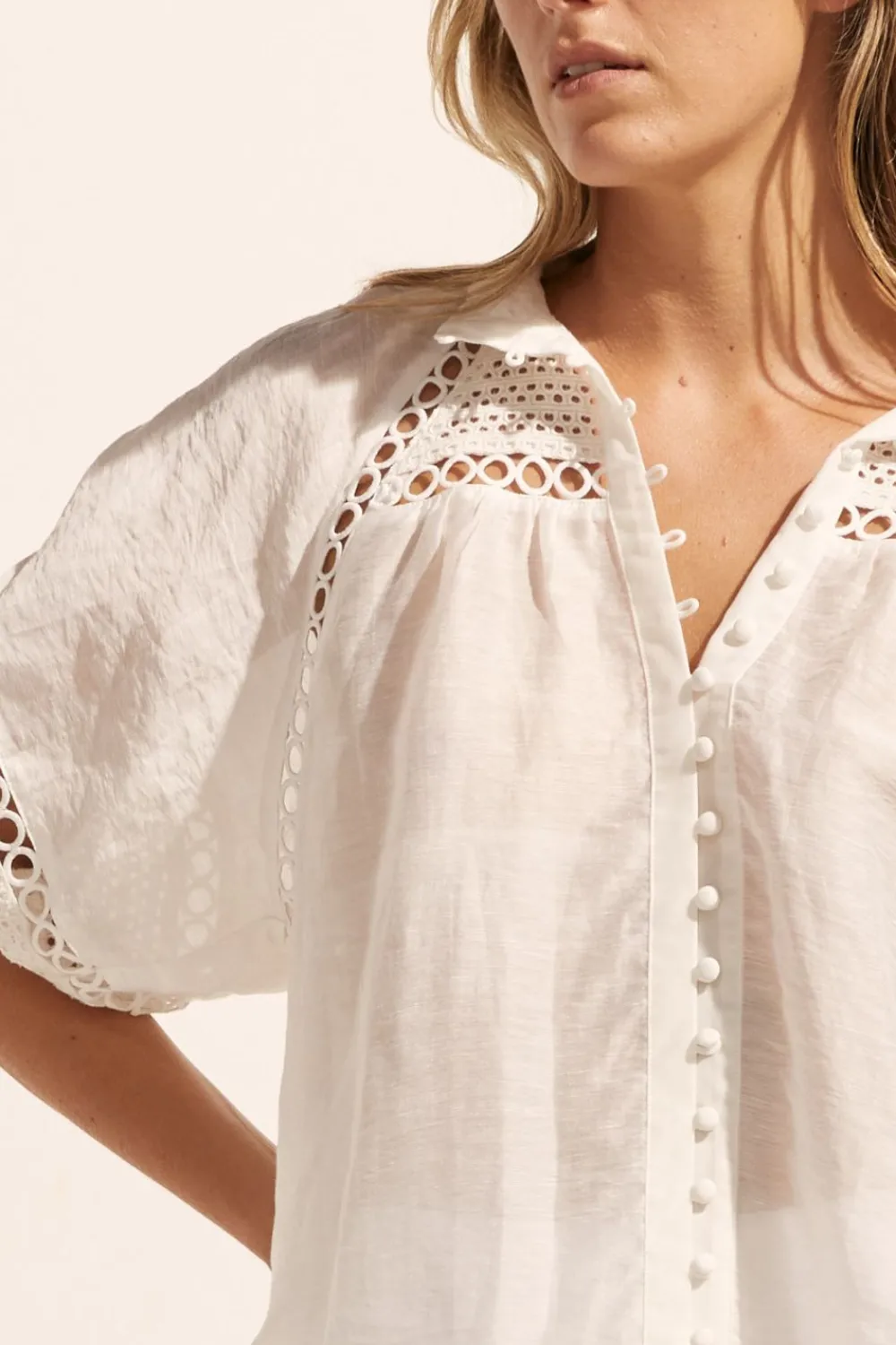 zoe kratzmann Roam Top-Porcelain|Women Tops