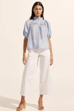 zoe kratzmann Roam Top-Sky|Women Tops