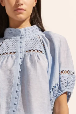 zoe kratzmann Roam Top-Sky|Women Tops