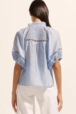zoe kratzmann Roam Top-Sky|Women Tops