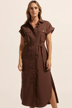 zoe kratzmann Rote Dress-Carob|Women Dresses