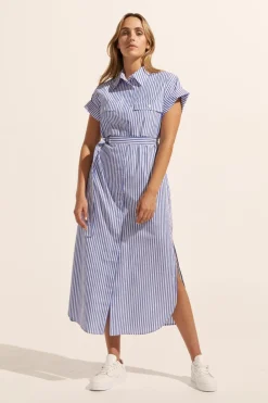 zoe kratzmann Rote Dress-Cobalt Stripe|Women Dresses
