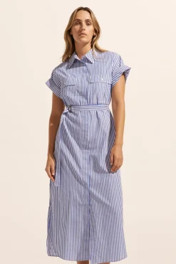zoe kratzmann Rote Dress-Cobalt Stripe|Women Dresses
