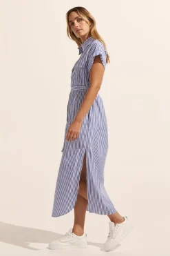 zoe kratzmann Rote Dress-Cobalt Stripe|Women Dresses