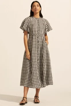 zoe kratzmann Savour Dress-Black Check|Women Dresses