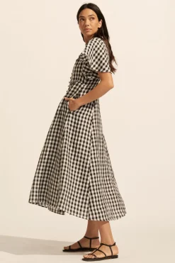 zoe kratzmann Savour Dress-Black Check|Women Dresses