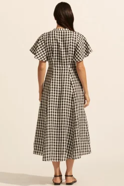 zoe kratzmann Savour Dress-Black Check|Women Dresses