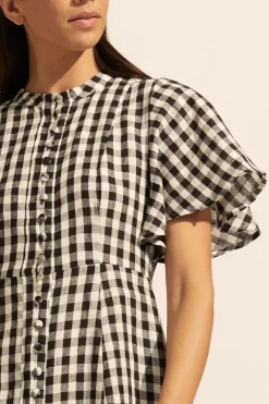 zoe kratzmann Savour Dress-Black Check|Women Dresses
