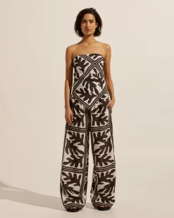 zoe kratzmann Scarf-Frond Choc|Women Tops