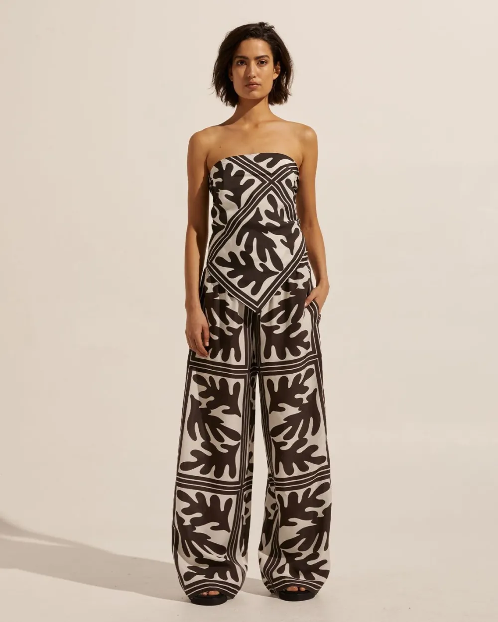 zoe kratzmann Scarf-Frond Choc|Women Tops