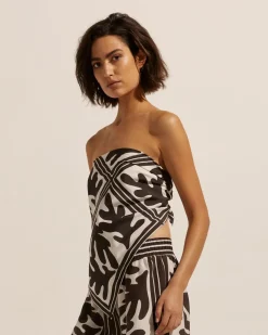 zoe kratzmann Scarf-Frond Choc|Women Tops