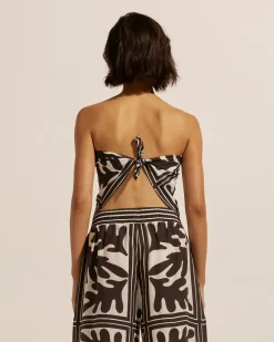 zoe kratzmann Scarf-Frond Choc|Women Tops