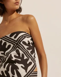 zoe kratzmann Scarf-Frond Choc|Women Tops
