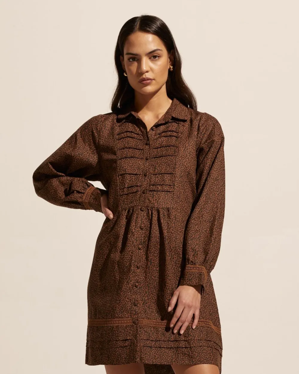 zoe kratzmann Scheme Dress-Toast Leopard|Women Dresses