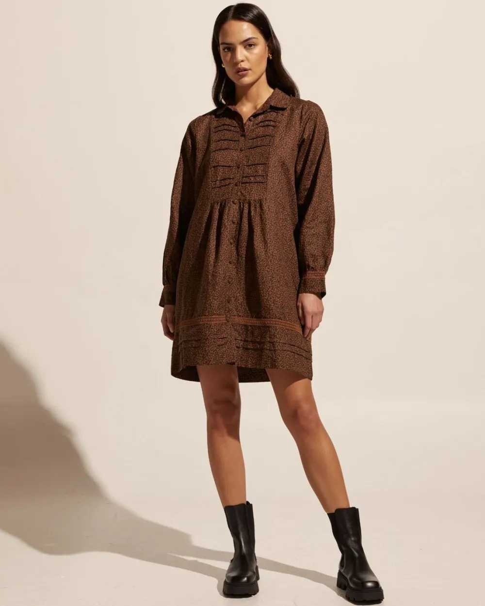 zoe kratzmann Scheme Dress-Toast Leopard|Women Dresses