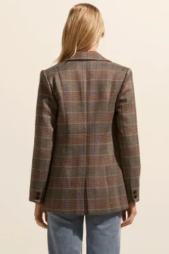 zoe kratzmann Scout Jacket-Clay Check|Women Jackets