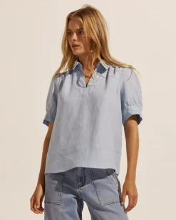 zoe kratzmann Serene Top-Sky|Women Tops