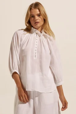 zoe kratzmann Siesta Top-Porcelain|Women Tops