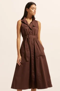 zoe kratzmann Snippet Dress-Carob|Women Dresses