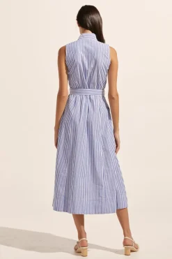 zoe kratzmann Snippet Dress-Cobalt Stripe|Women Dresses