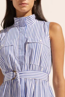 zoe kratzmann Snippet Dress-Cobalt Stripe|Women Dresses