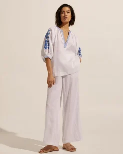 zoe kratzmann Solitude Top-Azure|Women Tops