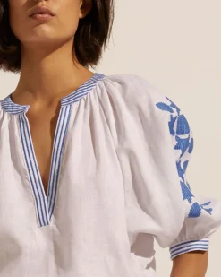 zoe kratzmann Solitude Top-Azure|Women Tops