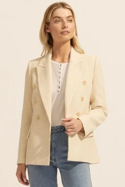zoe kratzmann Spurt Jacket-Ecru|Women Jackets