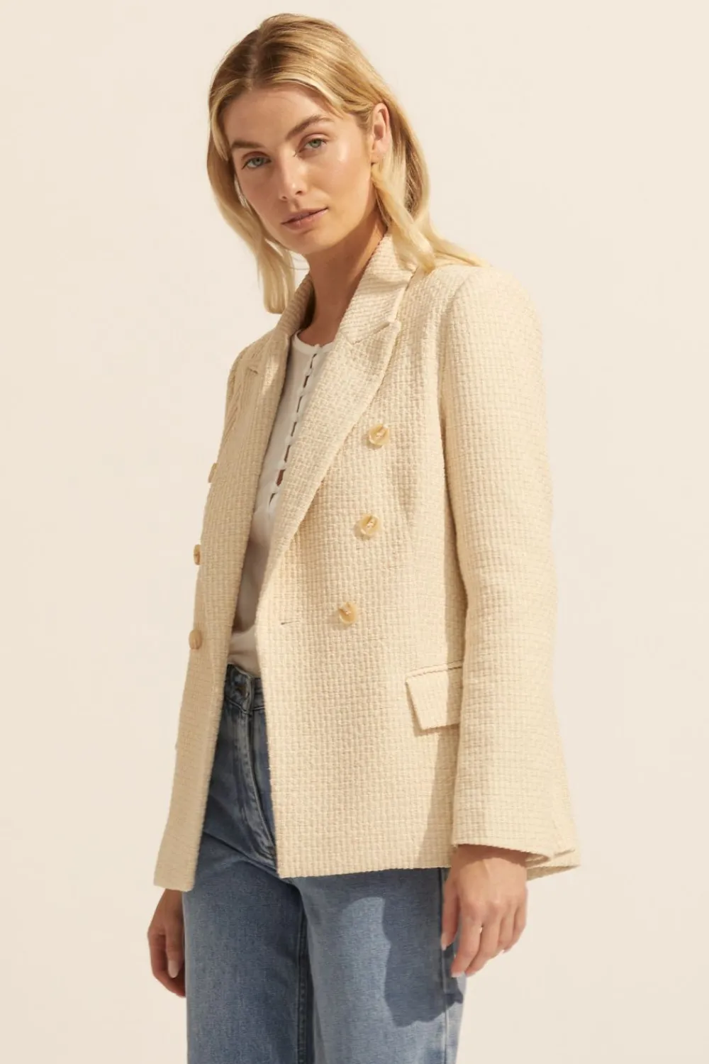 zoe kratzmann Spurt Jacket-Ecru|Women Jackets
