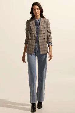 zoe kratzmann Spurt Jacket-Mousse Check|Women Jackets