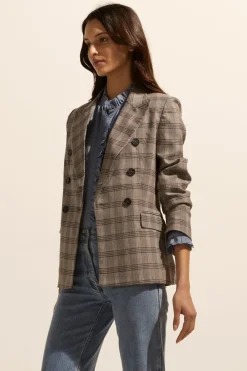 zoe kratzmann Spurt Jacket-Mousse Check|Women Jackets