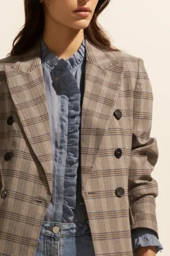 zoe kratzmann Spurt Jacket-Mousse Check|Women Jackets