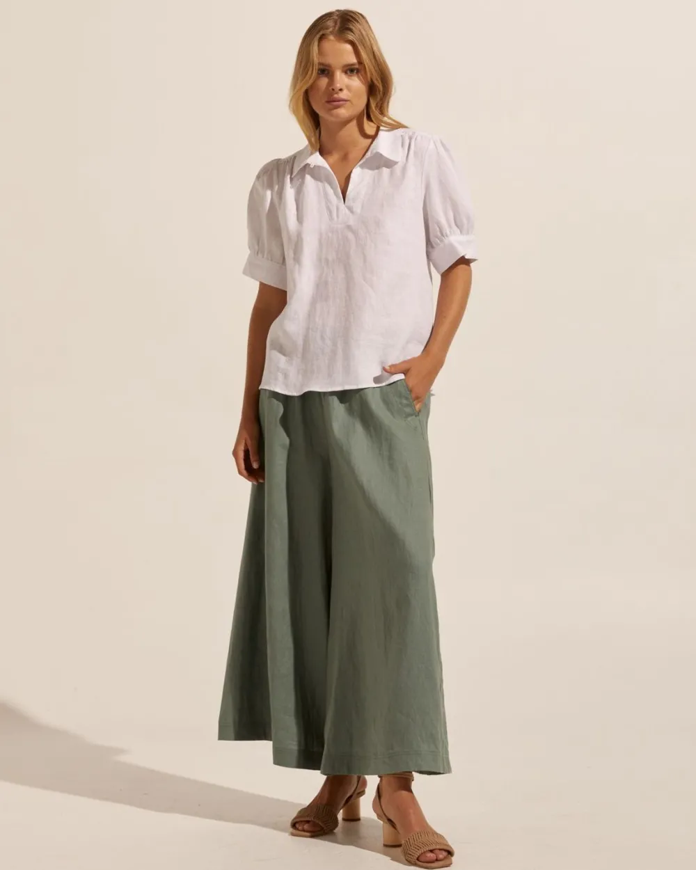 zoe kratzmann Stance Pant-Sage|Women Bottoms