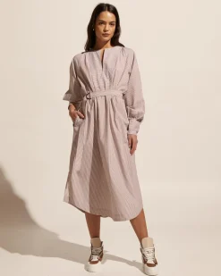zoe kratzmann Standpoint Dress-Toast Stripe|Women Dresses