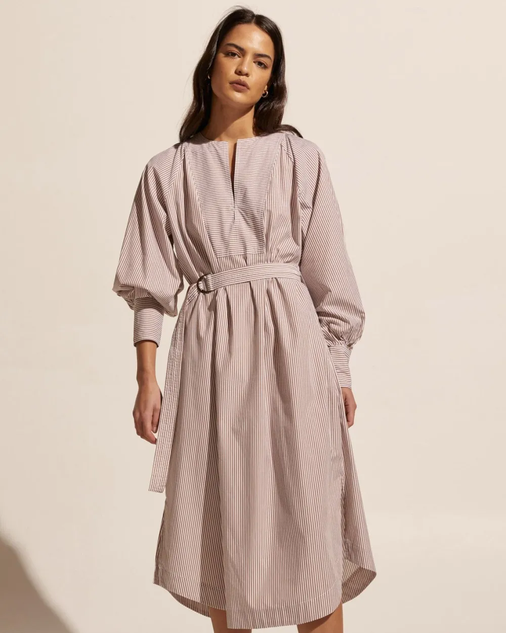 zoe kratzmann Standpoint Dress-Toast Stripe|Women Dresses