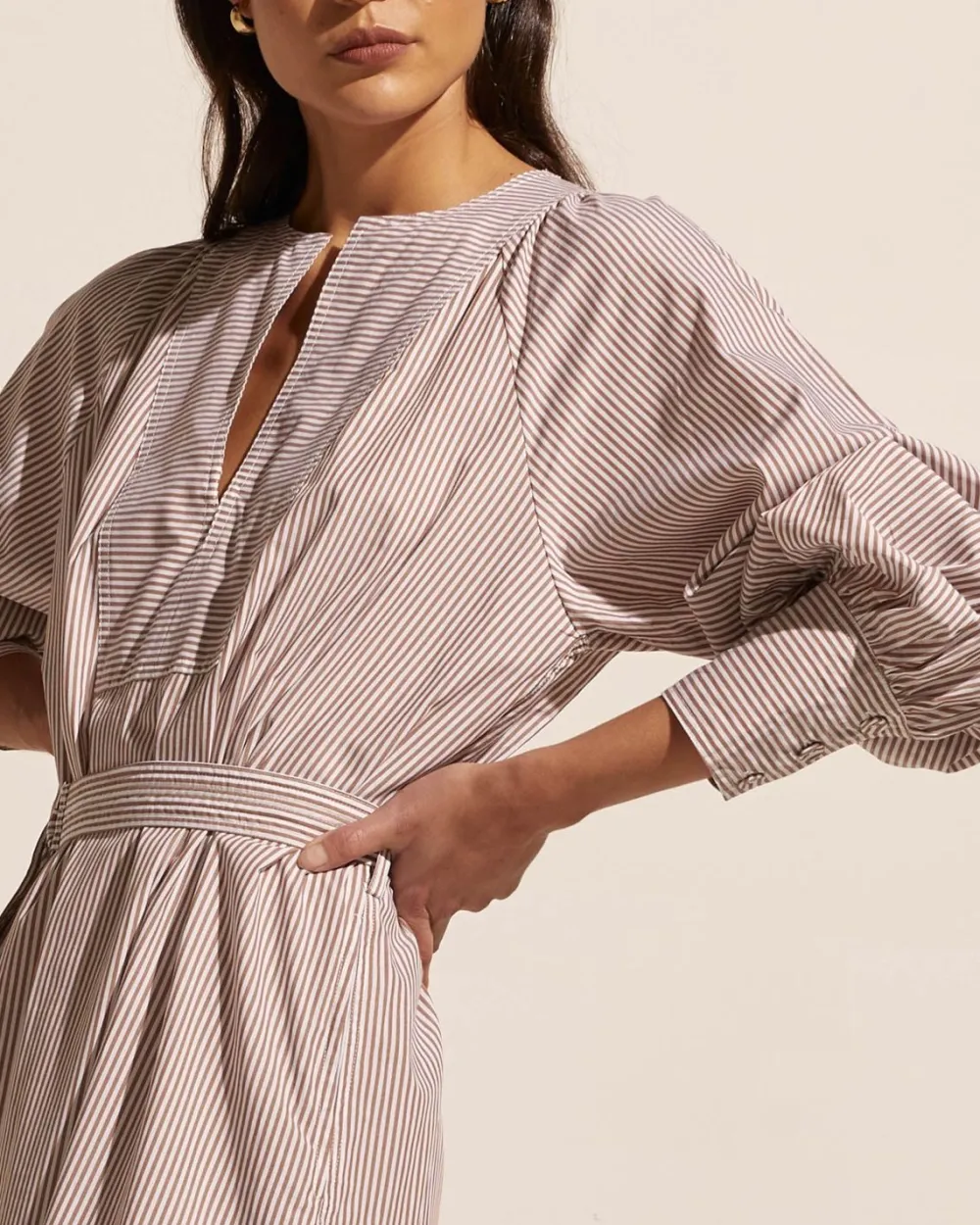 zoe kratzmann Standpoint Dress-Toast Stripe|Women Dresses