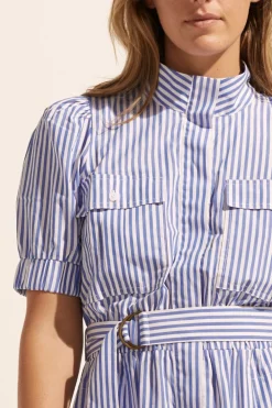zoe kratzmann Starling Dress-Cobalt Stripe|Women Dresses