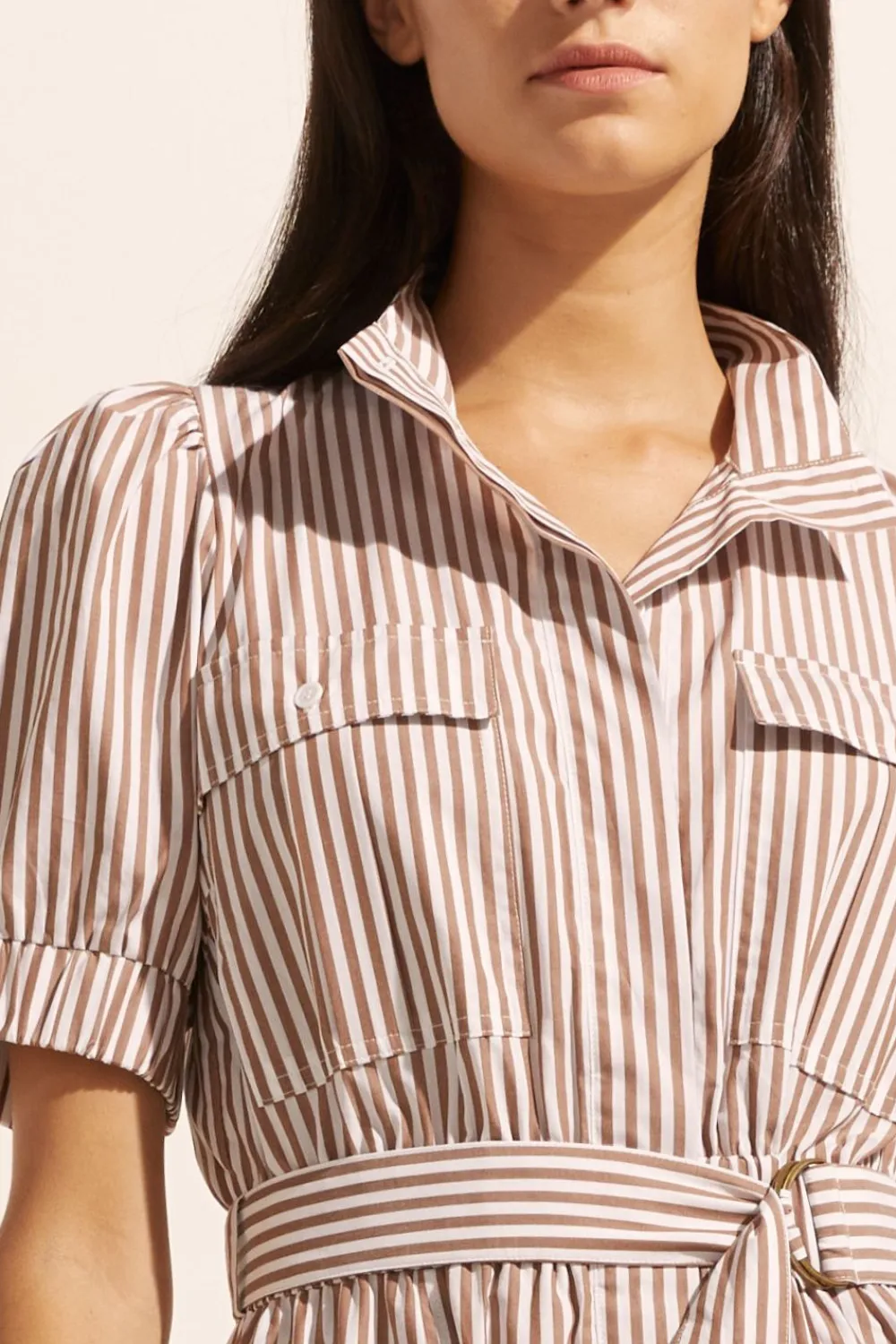 zoe kratzmann Starling Dress-Mocha Stripe|Women Dresses