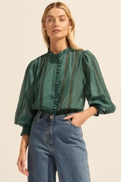 zoe kratzmann Swoon Top-Green|Women Tops