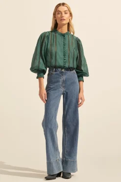 zoe kratzmann Swoon Top-Green|Women Tops