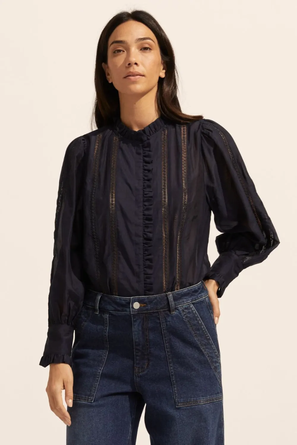 zoe kratzmann Swoon Top-Indigo|Women Tops