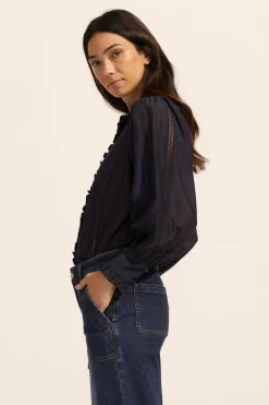 zoe kratzmann Swoon Top-Indigo|Women Tops