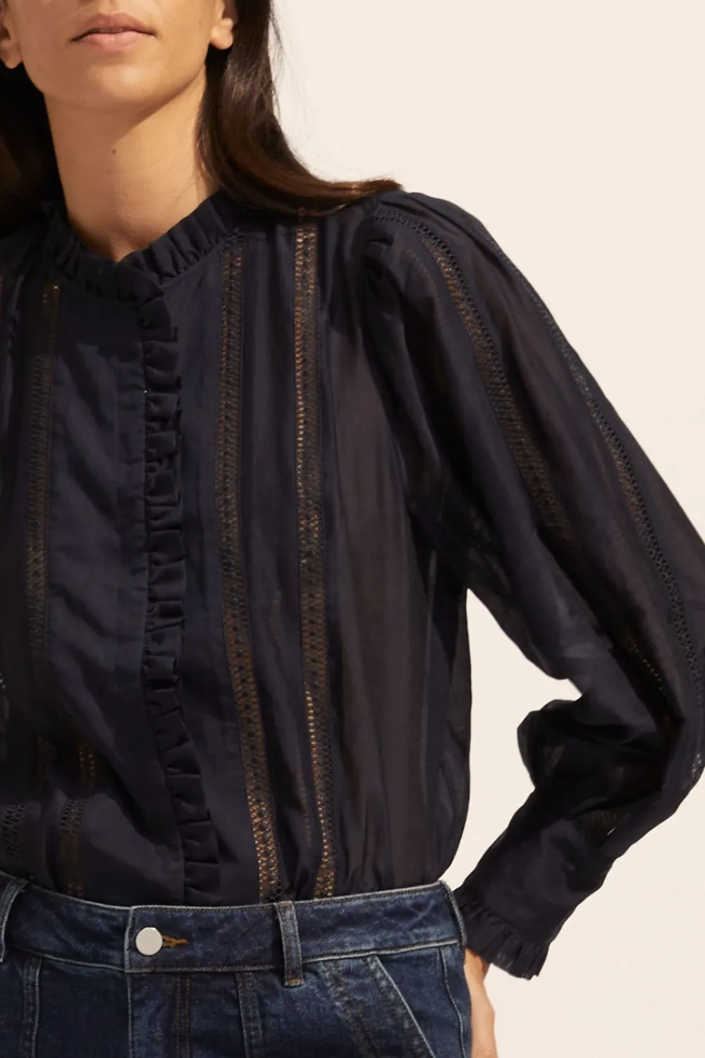 zoe kratzmann Swoon Top-Indigo|Women Tops