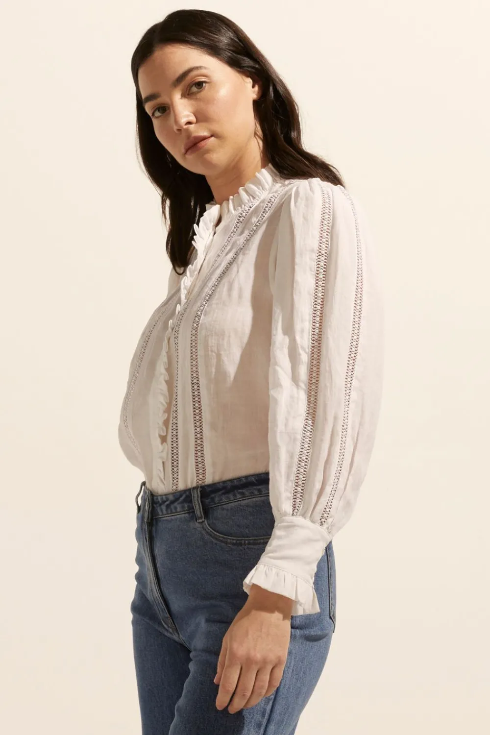 zoe kratzmann Swoon Top-Porcelain|Women Tops